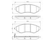 Sada brzdových platničiek kotúčovej brzdy BOSCH 0 986 494 343