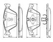 Sada brzdových destiček, kotoučová brzda BOSCH 0 986 494 549