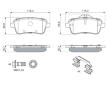 Sada brzdových destiček, kotoučová brzda BOSCH 0 986 494 783