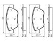 Sada brzdových destiček, kotoučová brzda BOSCH 0 986 495 102