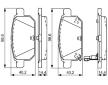 Sada brzdových destiček, kotoučová brzda BOSCH 0 986 495 301