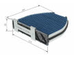 Filter vnútorného priestoru BOSCH 0 986 628 600