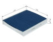 Filter vnútorného priestoru BOSCH 0 986 628 606