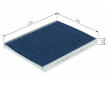 Filtr, vzduch v interiéru BOSCH 0 986 628 607