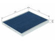 Filter vnútorného priestoru BOSCH 0 986 628 614