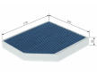 Filter vnútorného priestoru BOSCH 0 986 628 622