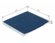 Filter vnútorného priestoru BOSCH 0 986 628 629