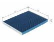 Filter vnútorného priestoru BOSCH 0 986 628 654