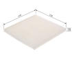 Filtr, vzduch v interiéru BOSCH 1 987 435 148