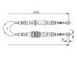 Tažné lanko, parkovací brzda BOSCH 1 987 477 229