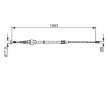 Tažné lanko, parkovací brzda BOSCH 1 987 477 698