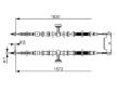 Tažné lanko, parkovací brzda BOSCH 1 987 477 763