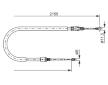 Tažné lanko, parkovací brzda BOSCH 1 987 477 994