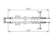 Tažné lanko, parkovací brzda BOSCH 1 987 482 776
