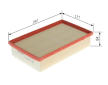 Vzduchový filter BOSCH F 026 400 698