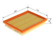 Vzduchový filter BOSCH F 026 400 842