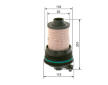 Palivový filter BOSCH F 026 402 260