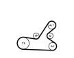 Sada žebrovaných klínových řemenů CONTINENTAL CTAM 6PK1145K4