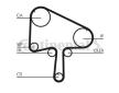 ozubení,sada rozvodového řemene CONTINENTAL CTAM CT1133K1