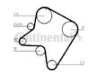 Ozubený řemen CONTINENTAL CTAM CT762