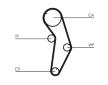 ozubení,sada rozvodového řemene CONTINENTAL CTAM CT821K1