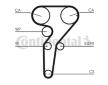 ozubení,sada rozvodového řemene CONTINENTAL CTAM CT877K3