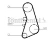 ozubení,sada rozvodového řemene CONTINENTAL CTAM CT919K5