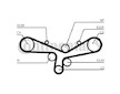Sada rozvodového řemene CONTINENTAL CTAM CT920K6