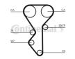 ozubení,sada rozvodového řemene CONTINENTAL CTAM CT955K1