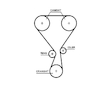 ozubení,sada rozvodového řemene GATES K01T360HOB