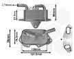 Olejový chladič, motorový olej VAN WEZEL 03013703