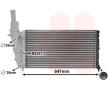 Chladič, chlazení motoru VAN WEZEL 17002140