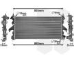 Chladič, chlazení motoru VAN WEZEL 17002453