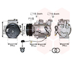 Kompresor, klimatizace VAN WEZEL 2500K275