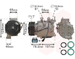 Kompresor, klimatizace VAN WEZEL 2500K311