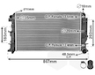 Chladič, chlazení motoru VAN WEZEL 30002403