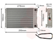 Výměník tepla, vnitřní vytápění VAN WEZEL 30006312