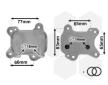 Olejový chladič, motorový olej VAN WEZEL 37003581