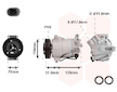 Kompresor, klimatizace VAN WEZEL 3700K496