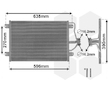Kondenzátor, klimatizace VAN WEZEL 43005256