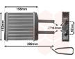 Výměník tepla, vnitřní vytápění VAN WEZEL 81006024