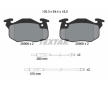 Souprava brzd, koutocova brzda TEXTAR 2090604-0298-00