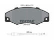 Souprava brzd, koutocova brzda TEXTAR 2101602-0495-00