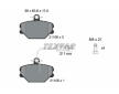 Souprava brzd, koutocova brzda TEXTAR 2110005-0611-00