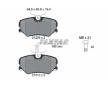 Souprava brzd, koutocova brzda TEXTAR 2120909-0481-00