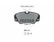Souprava brzd, koutocova brzda TEXTAR 2136801-0577-00