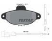 Souprava brzd, koutocova brzda TEXTAR 2143609-0611-00