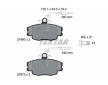 Souprava brzd, koutocova brzda TEXTAR 2146002-0431-00