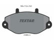Souprava brzd, koutocova brzda TEXTAR 2146901-0882-00
