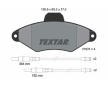 Souprava brzd, koutocova brzda TEXTAR 2163102-0481-00